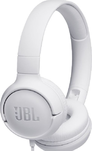 JBL Tune 500 Ακουστικά On-Ear Universal White (JBLT500WHT-20.03374)