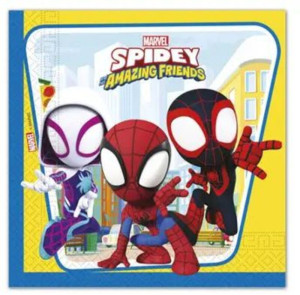 Χαρτοπετσέτες 33Χ33 Spidey 20Τμχ (94878)