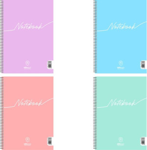 Salko Τετράδιο Notebook Σπιράλ 17x25cm 4 Θεμάτων 120 Φύλλων 4 Σχέδια-1Τμχ (6314)