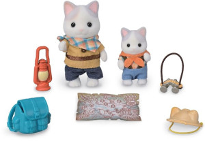 Sylvanian Families Latte Cat Brother & Baby Σετ Εξερεύνησης (5763)
