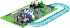 Robocar Poli Brooms Town Map-Αρχηγείο (1003-83280)