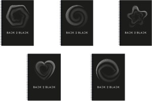 Τετράδιο Back 2 Black Σπιράλ 17X24 2 Θέσεων 60 Φύλλων-5 Σχέδια-1Τμχ (32085)