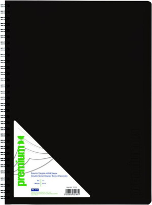 A&G Σουπλ Σπιράλ Α4 Μαύρο 40 Θέσεων (32180)