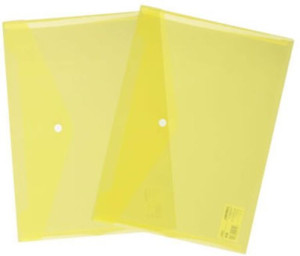 Deli Φάκελος Κουμπί PP Α4 Διάφανο Κίτρινο (231.5505DY)