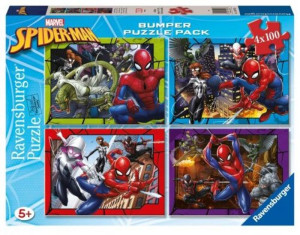 Ravensburger Παζλ 4x100 Spiderman (12001076)