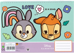 Disney Animals Μπλοκ Ζωγραφικής Α4 Και Stickers (341-26416)