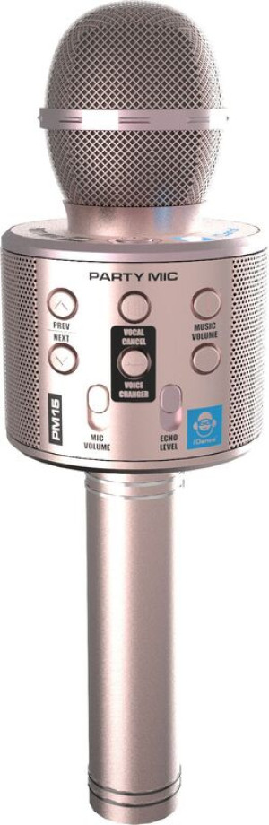 iDance Μικρόφωνο Karaoke Party Mic PM15 Pink (PM15(PK-RG))