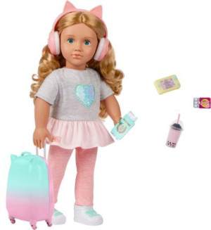 Our Generation Κούκλα Linzi With Accessories Traveler (BD31709Z)