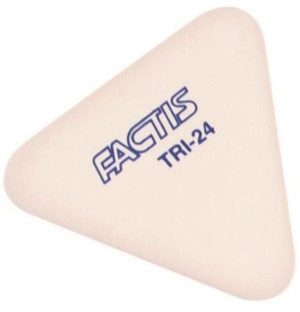 Γόμα Factis Λευκή Μαλακή Τριγωνική TRI24 (036250)