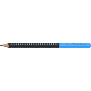 Faber Castell Μολύβι Jumbo Grip Δίχρωμο Μαύρο-Μπλε HB (12310521)