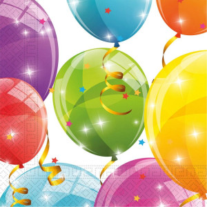 Χαρτοπετσέτες 33X33 Sparkling Balloons 20Τμχ (88150)