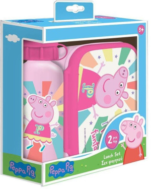 Peppa Pig Φαγητοδοχείο-Παγούρι Αλουμινίου Σετ (000482830)