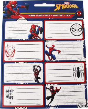 GIM Spiderman Ετικέτα 2Τμχ (777-50246)