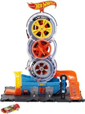 Hot Wheels Πίστα City Με Περιστρεφόμενες Ρόδες (HDP02)