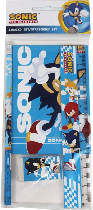 Sonic Σετ Σχολικό Και Μπλοκ (334-89755)