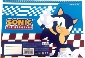 Sonic Μπλοκ Ζωγραφικής Α4+Stickers (334-89416)