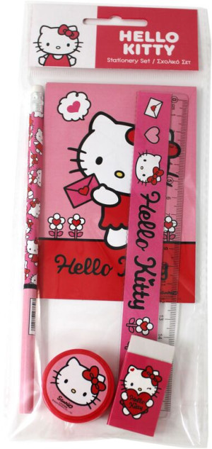 Hello Kitty Σετ Σχολικό+Μπλοκ (335-74755)