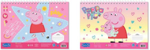 Peppa Pig Μπλοκ Ζωγραφικής 23x33 40 Φύλλων Με Αυτοκόλλητα Στένσιλ-1Τμχ (000482853)