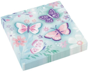 Χαρτοπετσέτες 33x33cm Flutter Πεταλούδες 16Τμχ (Μ512712)