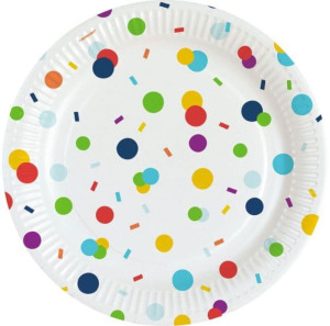 Πιάτα 18εκ Confetti Birthday 8Τμχ (M990634566)