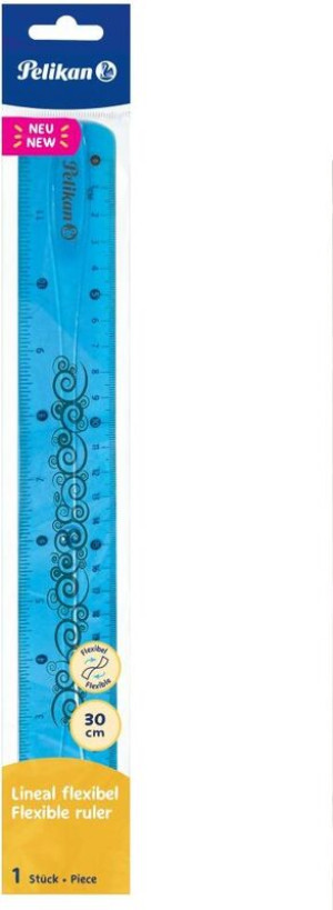Pelikan Χάρακας Flexible Μπλε 30cm (700900)