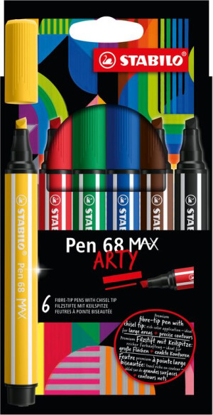 Stabilo Υπογραμμιστής Arty Pen 68 Max 6Τμχ (01768106)