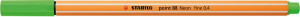 Stabilo Μαρκαδόρος Point 88/033 Neon Green (01880033)