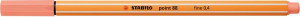 Stabilo Μαρκαδόρος Point 88/26 Apricot (01088026)