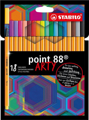 Stabilo Μαρκαδόροι Point Arty 88 18Τμχ (01088180)