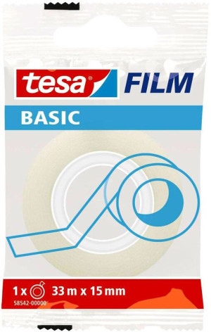 Sellotape Tesa Film Basic Διάφανη Αυτοκόλλητη Ταινία 33x15mm (I.1402)