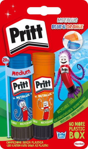Pritt Κόλλα Stick Metallic 2x20gr (2800781)