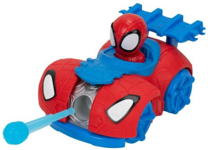 Spidey Όχημα Με Φιγούρα & Εκτοξευτή Ιστού 12cm-3 Σχέδια (JWS00287)