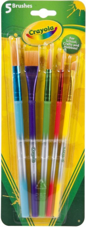 Crayola Σετ 5 Πινέλα Ζωγραφικής (03.3007)