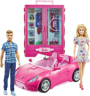 Barbie Ντουλάπα Και Όχημα (GVK05)