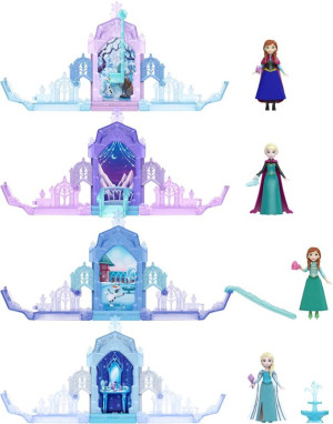 Disney Frozen Μίνι Κούκλες-Pop Up Παγωμένο Παλάτι-4 Σχέδια (JNL62)