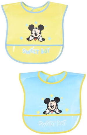Sun City Χ25/26 Mickey Σετ 2 Σαλιάρες Eva (HY00178)