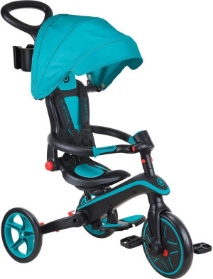 Globber Τρίκυκλο Trike Explorer Foldable 4 In 1 Teal (732-105)