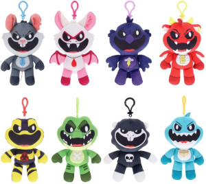 Poppy Playtime Λούτρινο Μπρελόκ Nightmare Critters-8 Σχέδια-1Τμχ (PC7701)