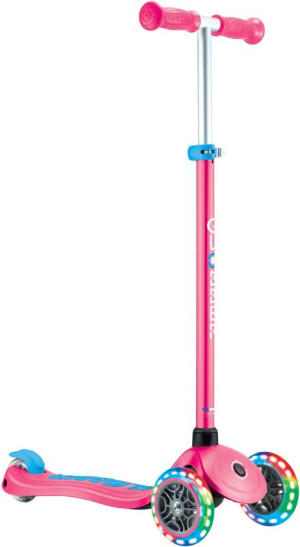 Globber Scooter Primo Plus Lights Fuchsia (442-610-4)