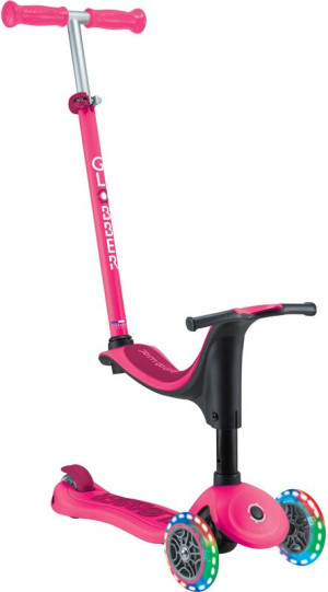 Globber Scooter Go.Up Sporty Lights Funchsia (452-610-4)