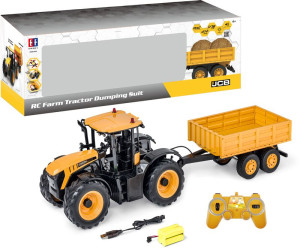 BW Τηλεκατευθυνόμενο Farm Tractor 1:16 With Trailer Light & Sound (E360-003)