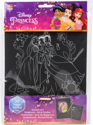 Canenco Disney Princess Scratch Art Αφίσα 26x19,5cm (DP22346)