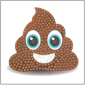 Craft Buddy Sticker Crystal Art Motif Poo 9X9cm (CAMK-24)
