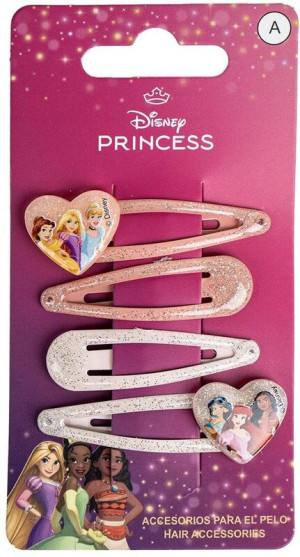 Cerda Disney Princess Σετ Hair Clips 4Τμχ (2500003056)