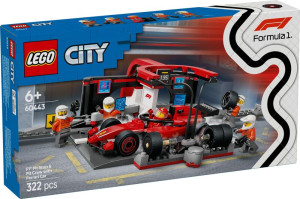 LEGO® City F1 Pit Stop & Pit Crew With Ferrari Car (60443)