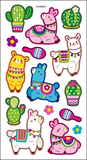 LKing Sticker Pop-Up Llamas (PLA9804V)