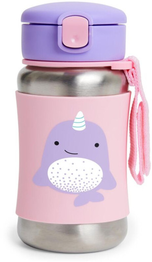 Skip Hop Zoo SS-Narwhal Παγούρι Με Καλαμάκι (9I239410)