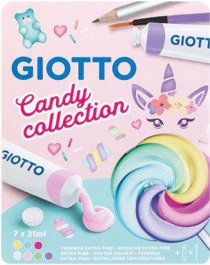 Giotto Τέμπερα Candy 21ml 7 Χρώματα (000302100)
