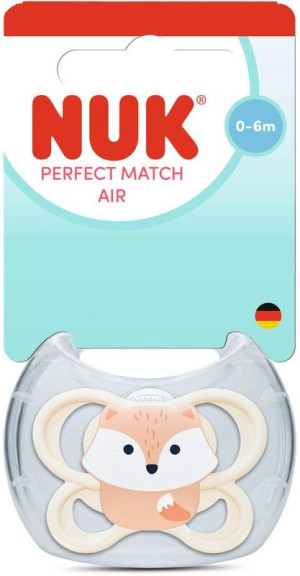 Nuk Πιπίλα Σ M1 Perfect Match Air Με Θήκη Fox (10175347)