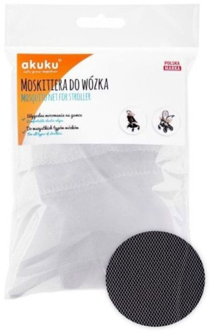 Akuku Κουνουπιέρα Καροτσιού Λευκή (A0445-WHITE)